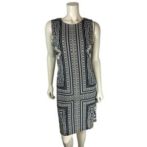 J. Mclaughlin Sleeveless Sophia Sheath Dress Size M Paisley Print Catalina Cloth